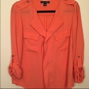 Chiffon Coral Blouse